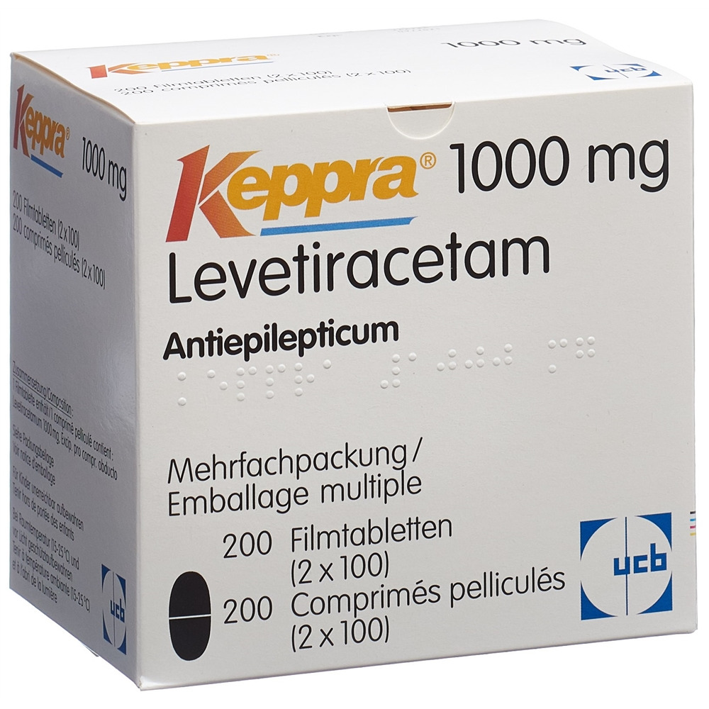 KEPPRA cpr pell 1000 mg 2 x 100 pce