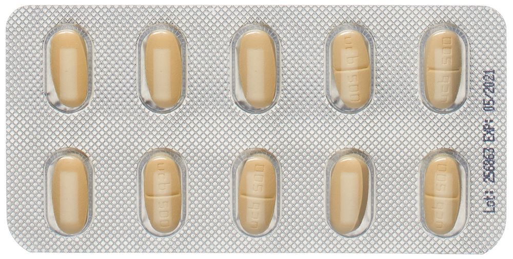 Keppra 500 mg, comprimés pelliculés