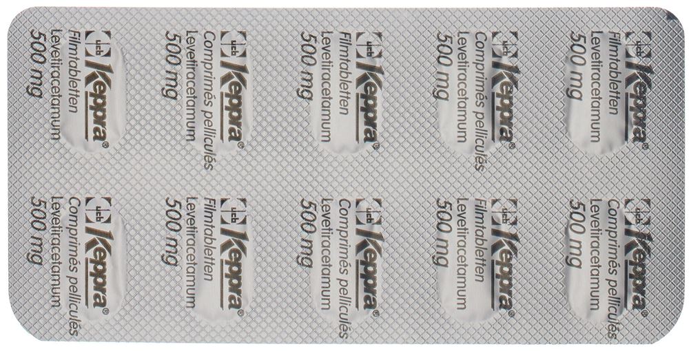 Keppra 500 mg, comprimés pelliculés
