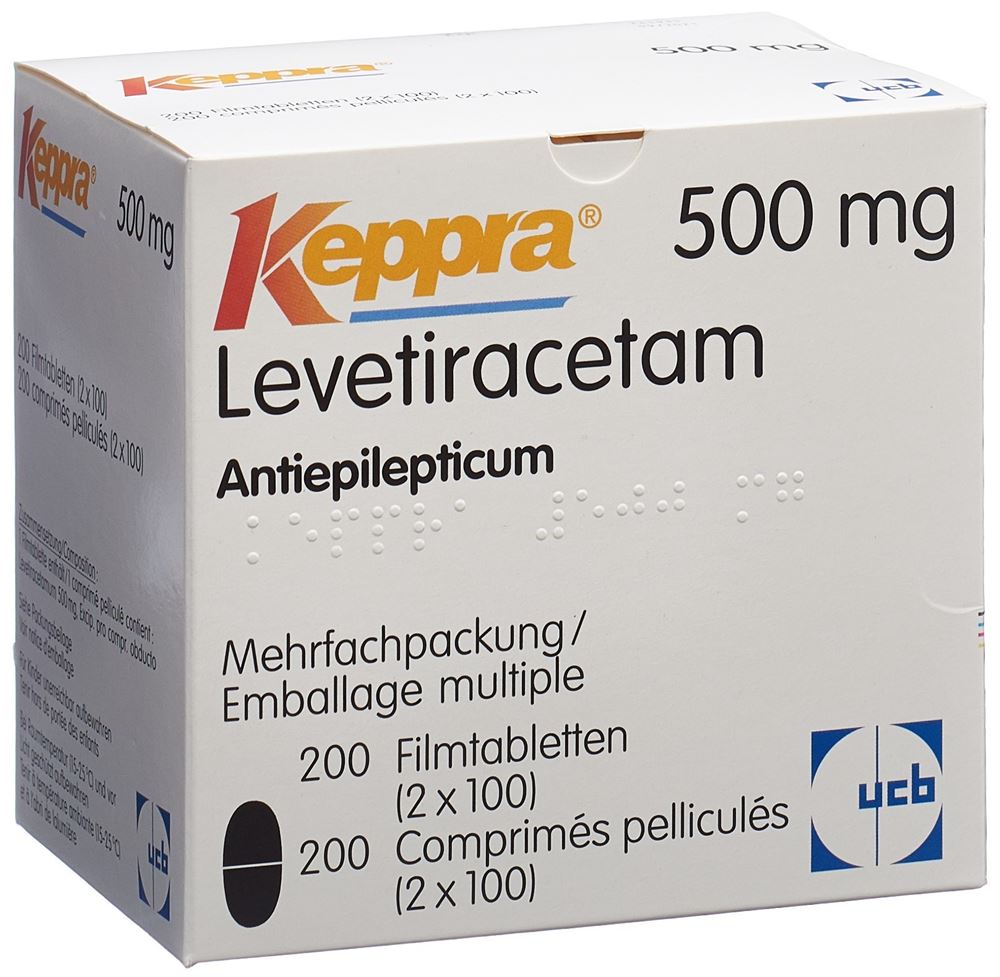 Keppra 500 mg, comprimés pelliculés