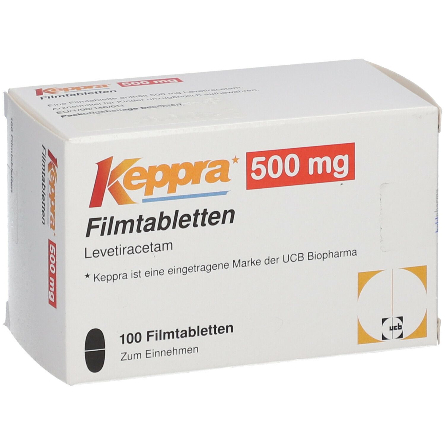 KEPPRA cpr pell 500 mg 2 x 100 pce