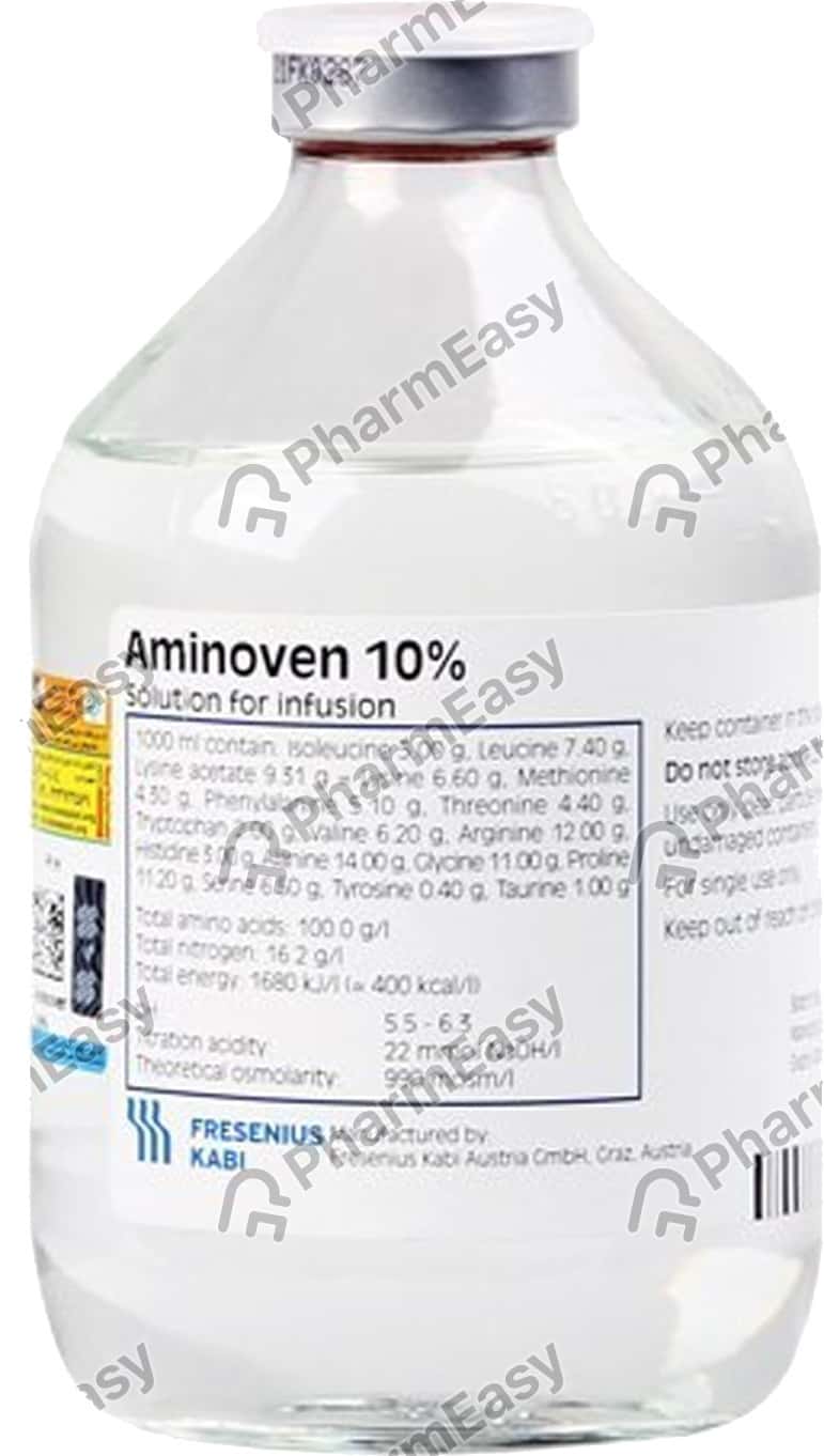 AMINOVEN sol perf 10 % 10 fl verre 500 ml