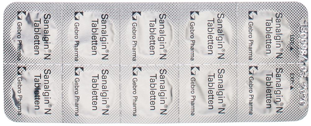 Sanalgin N, Tabletten