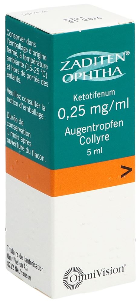 ZADITEN Ophtha gtt opht fl 5 ml
