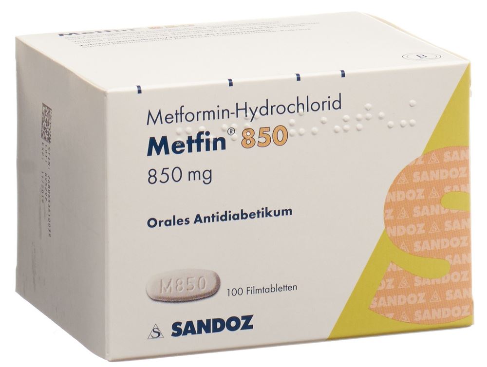 METFIN cpr pell 850 mg 100 pce