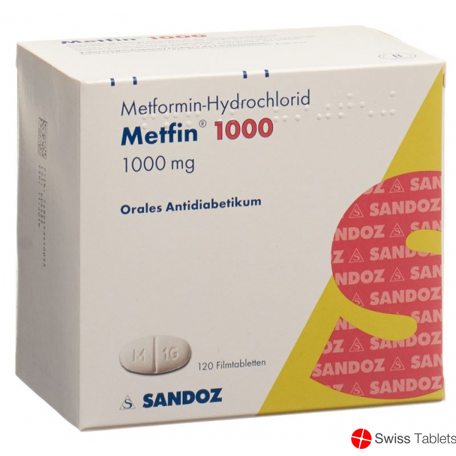 METFIN cpr pell 1000 mg 120 pce