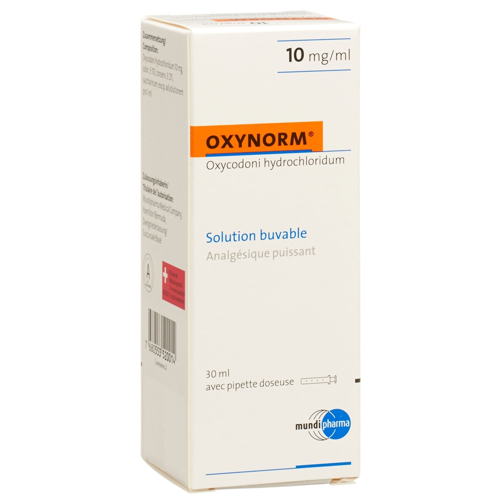 OXYNORM solution buvable 10 mg/ml fl 30 ml
