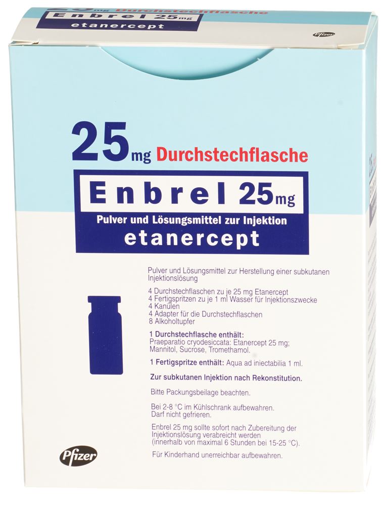 Enbrel 25 mg, Pulver und Lösungsmittel zur Herstellung einer Injektionslösung