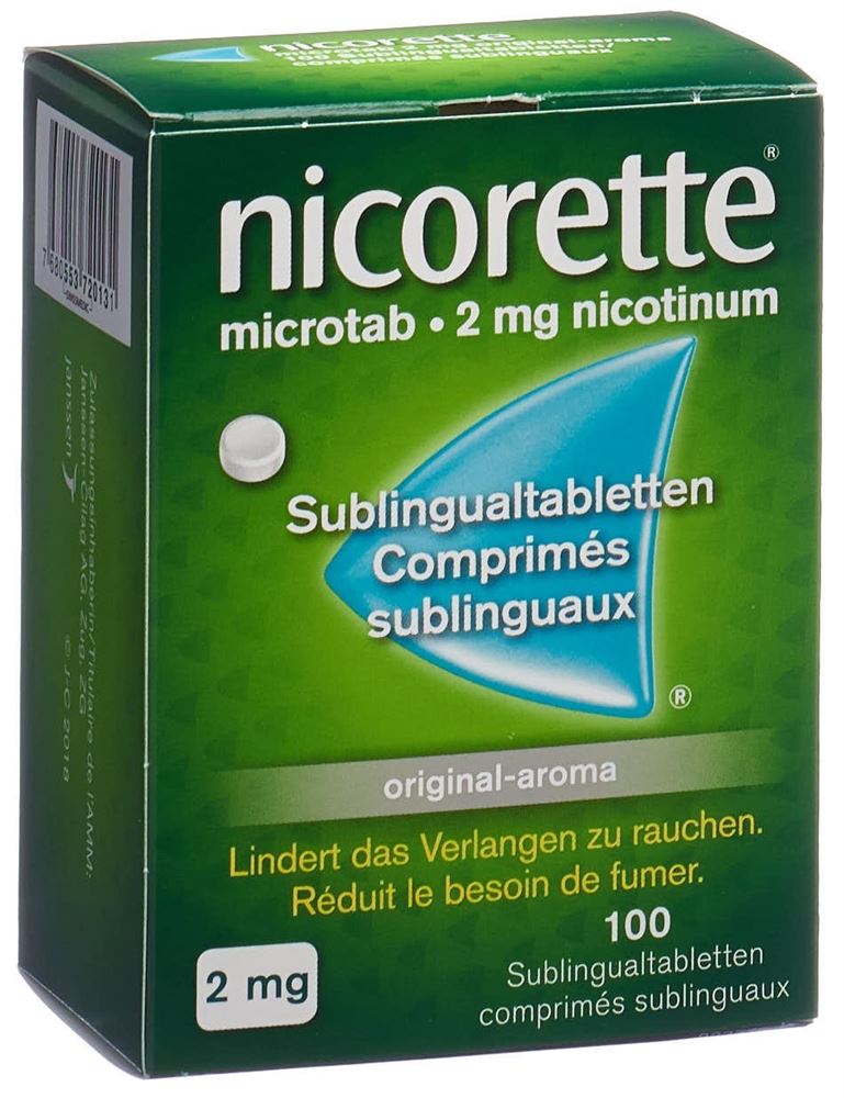Nicorette Microtab Original-Aroma, Sublingualtabletten