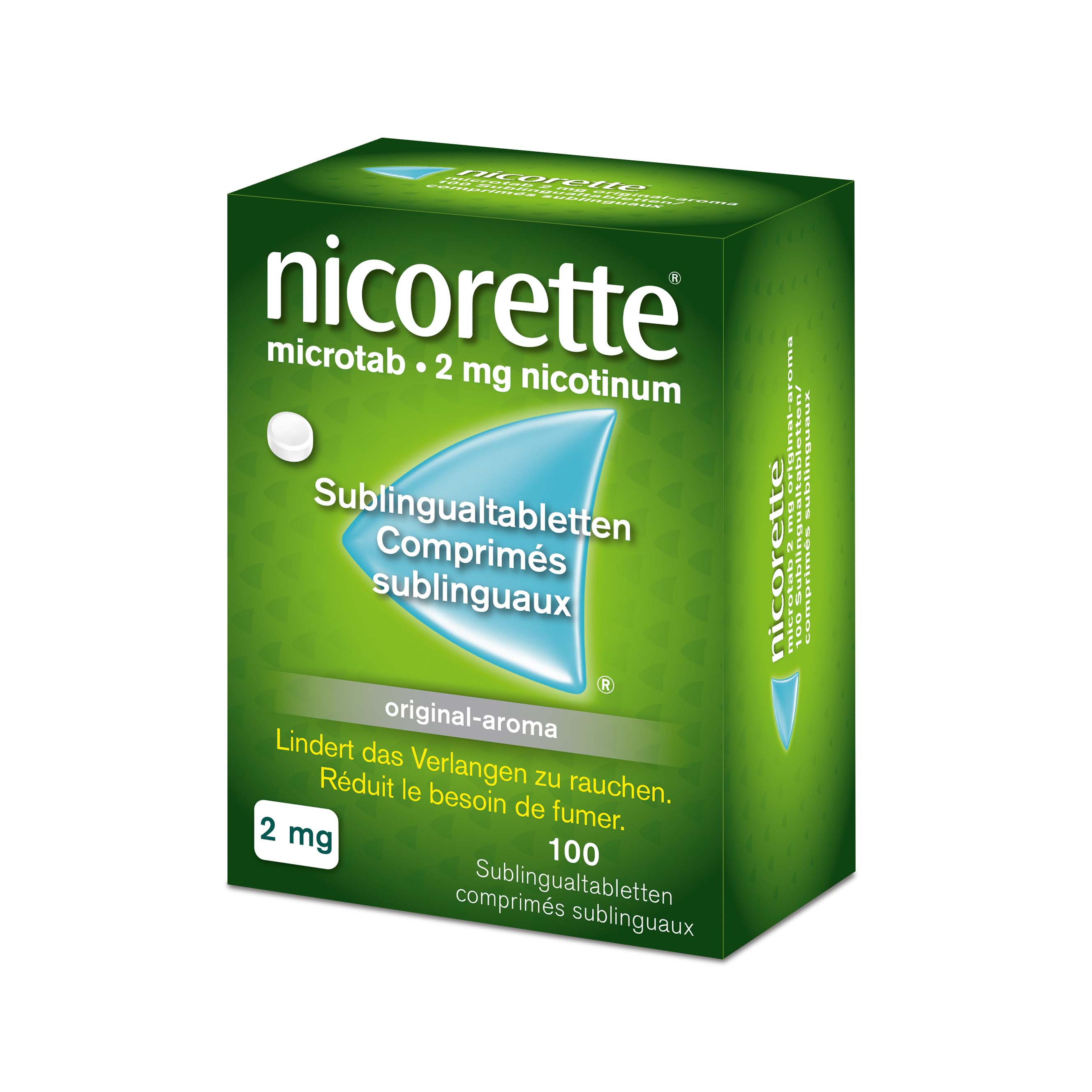 NICORETTE Microtab orig cpr subling 2 mg 100 pce