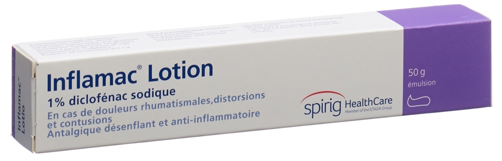 INFLAMAC Lotion émuls 1 % tb 50 g