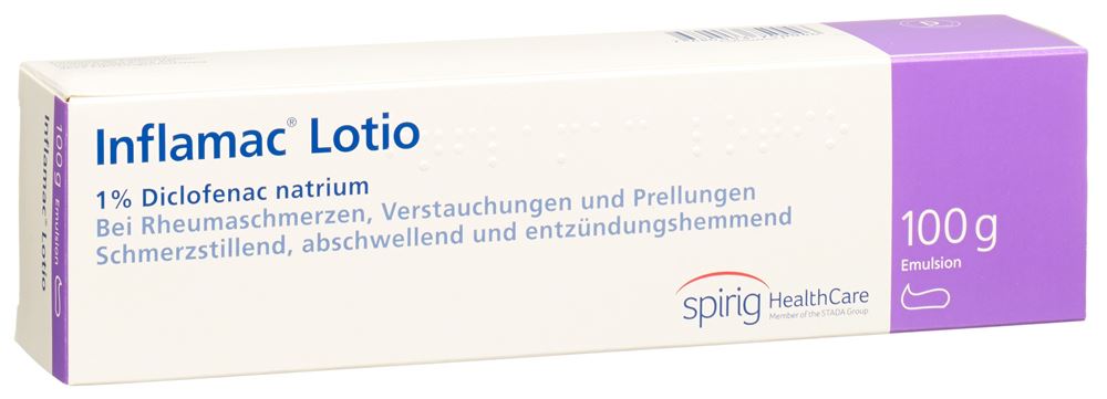 INFLAMAC Lotion émuls 1 % tb 100 g
