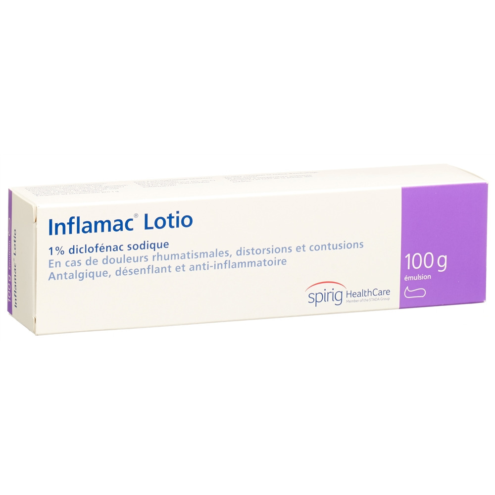 INFLAMAC Lotion émuls 1 % tb 100 g