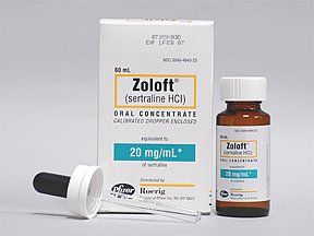 ZOLOFT concentré oral sol 20 mg/ml fl 60 ml