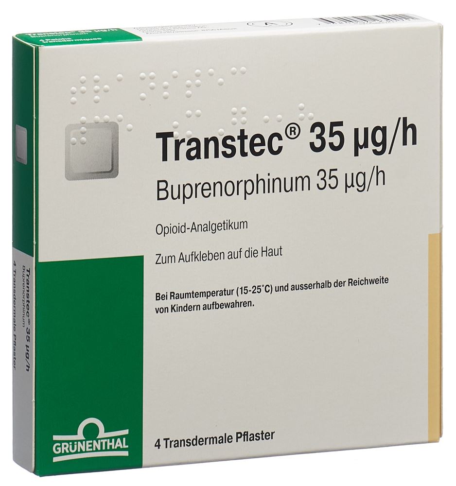 Transtec 35 ug/h, Transdermales Pflaster