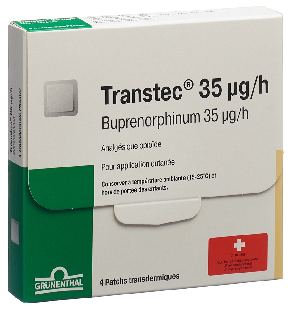 Transtec 35 ug/h, Transdermales Pflaster