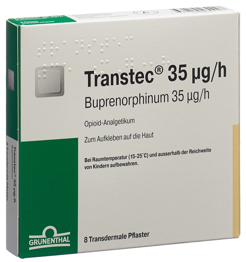 TRANSTEC patch mat 35 mcg/h sach 8 pce