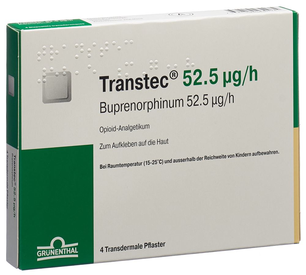 TRANSTEC patch mat 52.5 mcg/h sach 4 pce