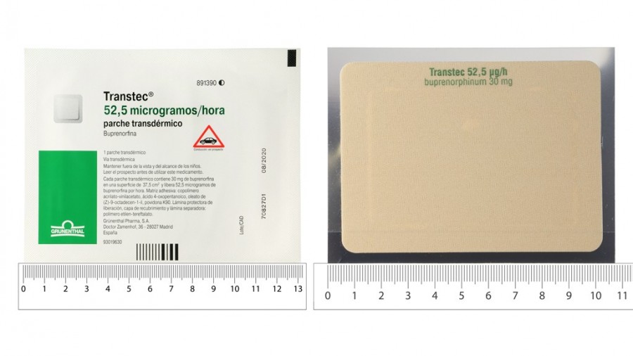 TRANSTEC patch mat 52.5 mcg/h sach 4 pce