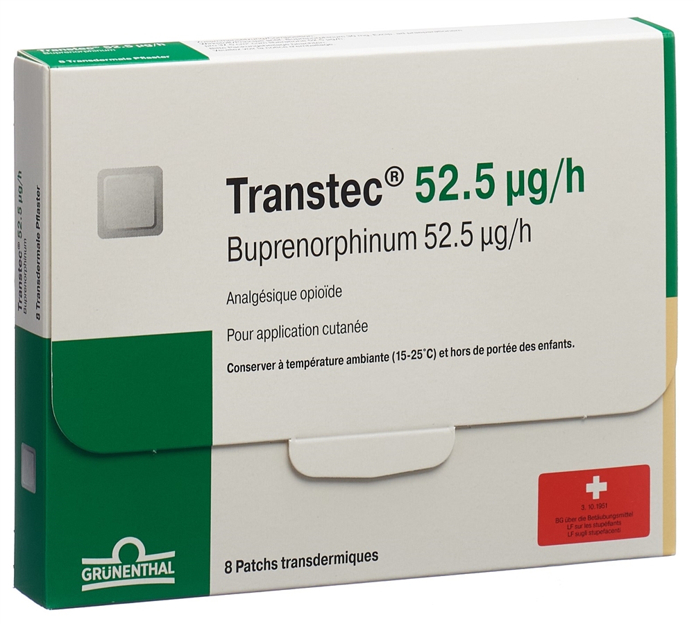 Transtec 52,5 ug/h, Transdermales Pflaster