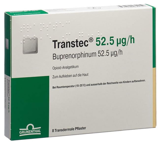TRANSTEC patch mat 52.5 mcg/h sach 8 pce