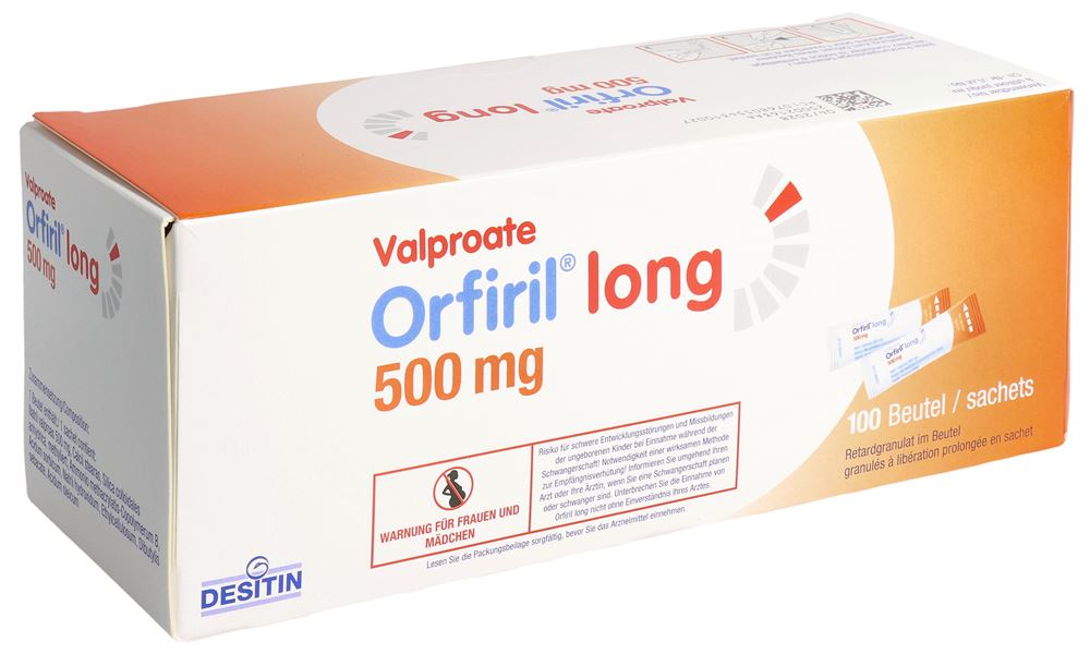 ORFIRIL long mini cpr ret 500 mg sach 100 pce