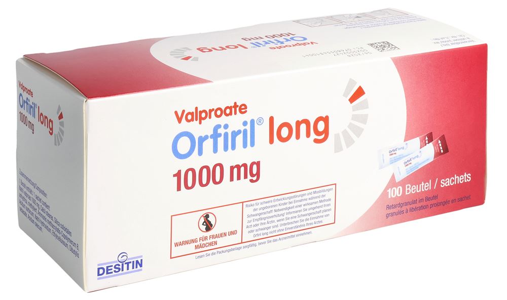 ORFIRIL long mini cpr ret 1000 mg sach 100 pce