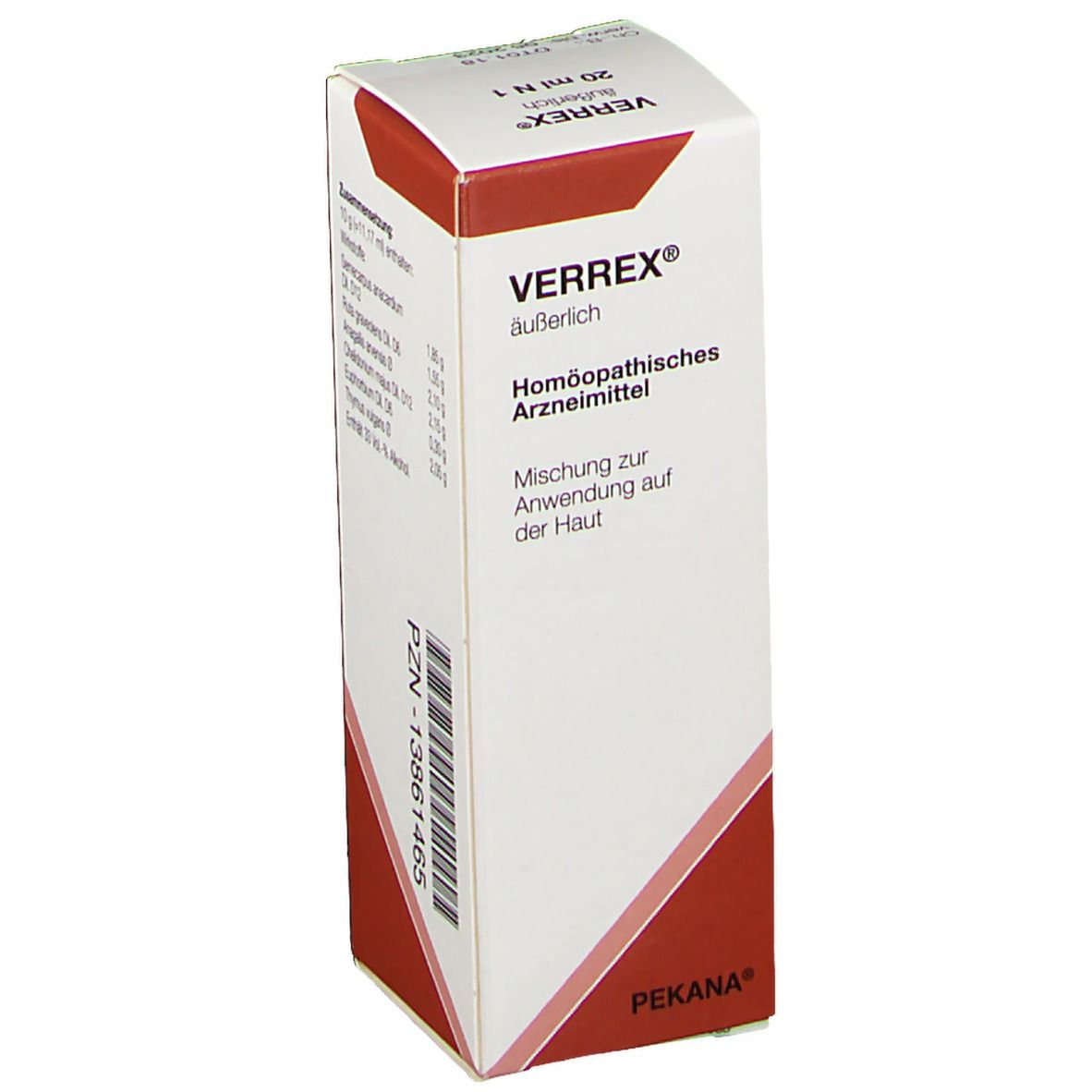 VERINTEX sol cutanée fl 20 ml