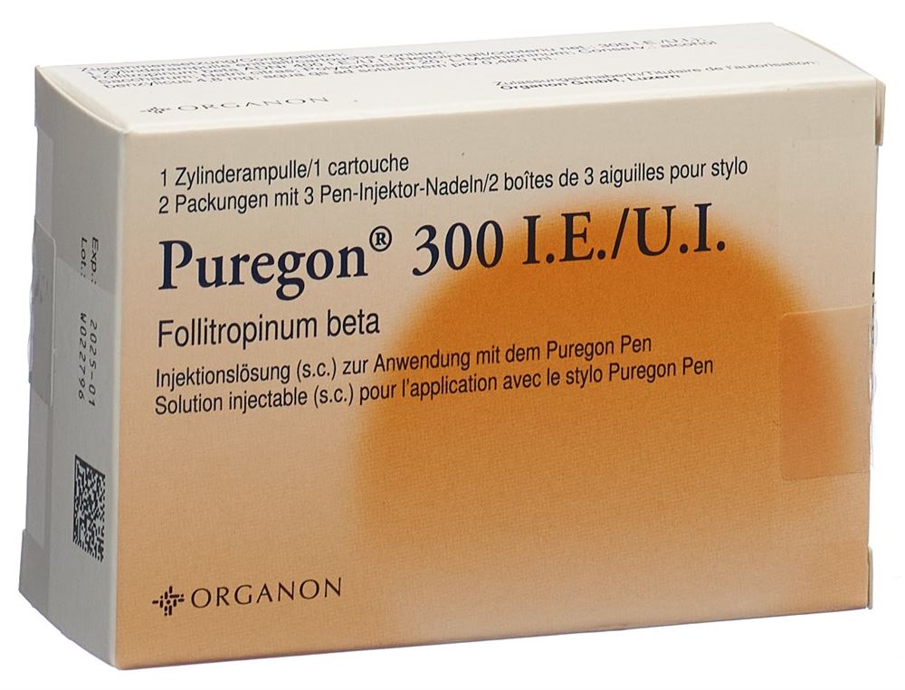 Puregon 300 I.E., Injektionslösung in einer Patrone