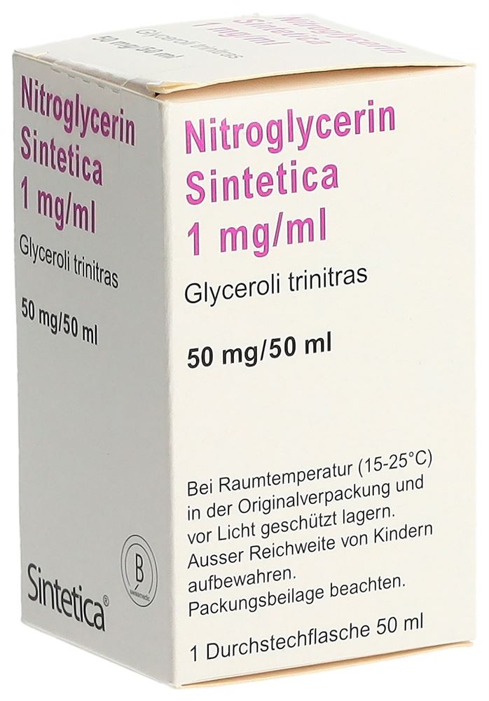 NITROGLYCERIN Sintetica sol perf 50 mg/50ml