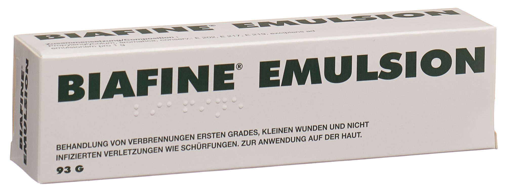 Biafine, Emulsion zur Anwendung auf der Haut