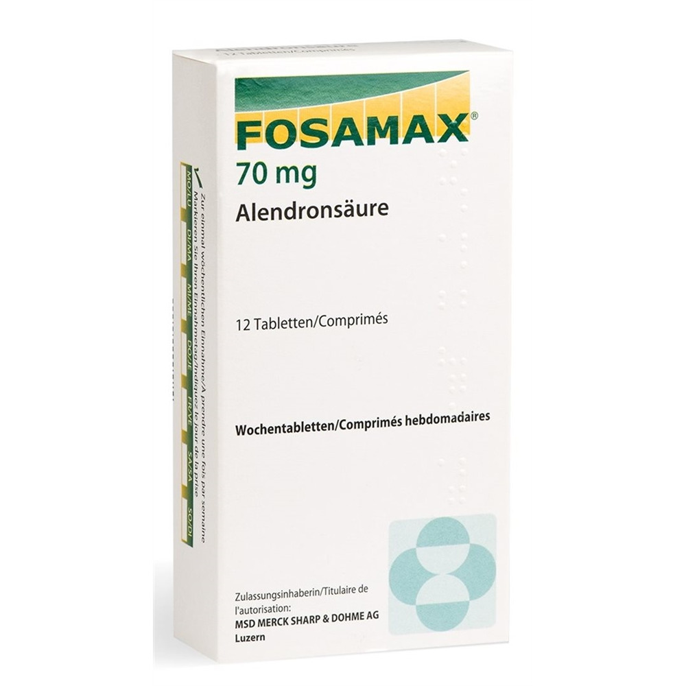FOSAMAX comprimés hebdomadaires 70 mg 12 pce
