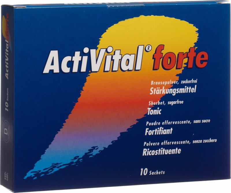 ACTIVITAL forte pdr eff orange limette sach 10 pce
