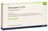 CHIROCAÏNE sol inj 25 mg/10ml 10 amp 10 ml