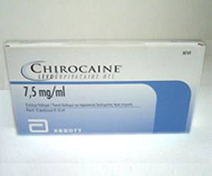 CHIROCAÏNE sol inj 75 mg/10ml 10 amp 10 ml
