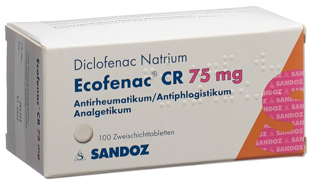 Ecofenac CR 75, Zweischichttabletten