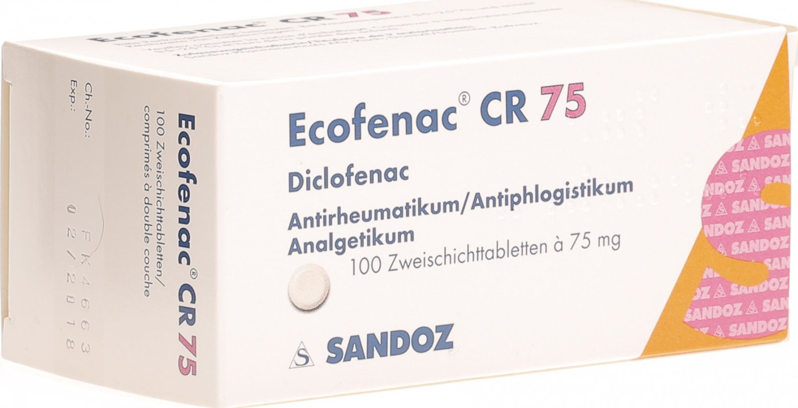 ECOFENAC CR cpr 75 mg 100 pce