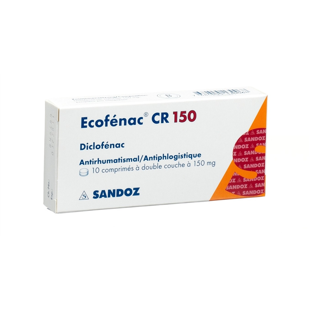 Ecofenac CR 150, Zweischichttabletten