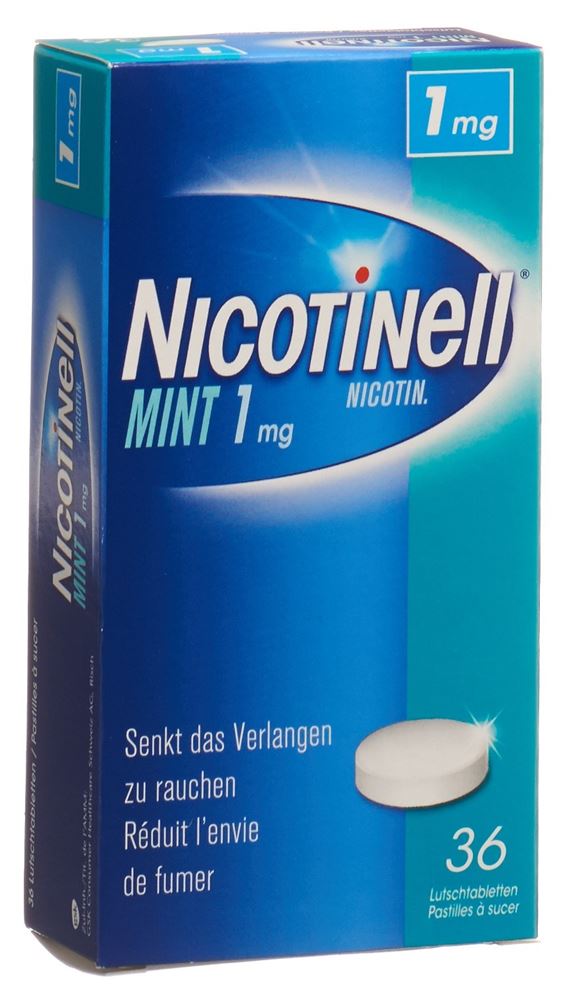 NICOTINELL cpr sucer 1 mg mint 36 pce