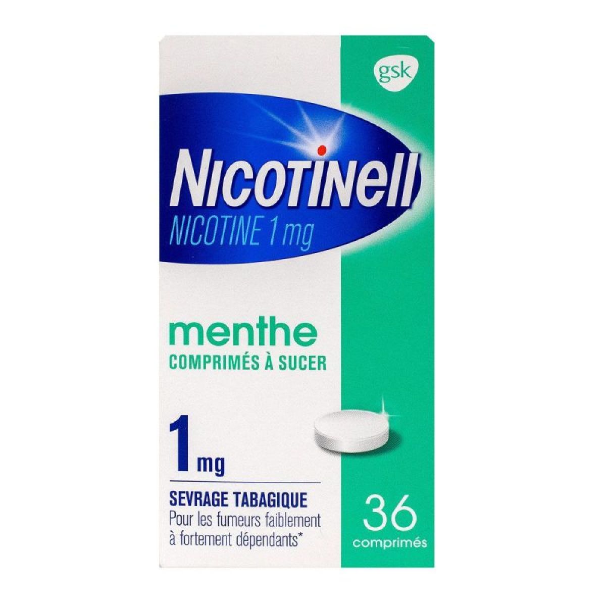 NICOTINELL cpr sucer 1 mg mint 36 pce