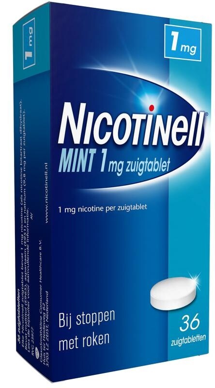 NICOTINELL cpr sucer 1 mg mint 36 pce