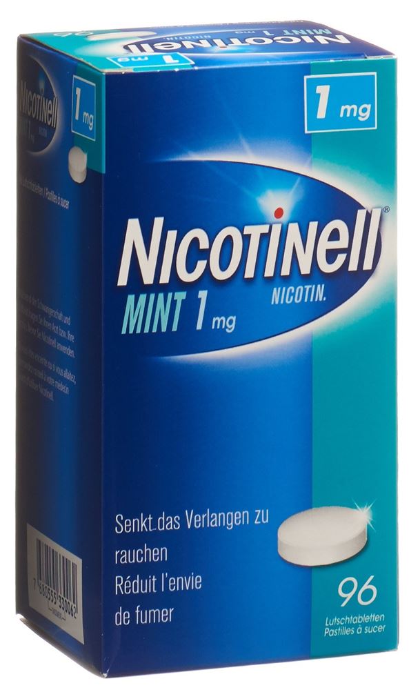 NICOTINELL cpr sucer 1 mg mint 96 pce