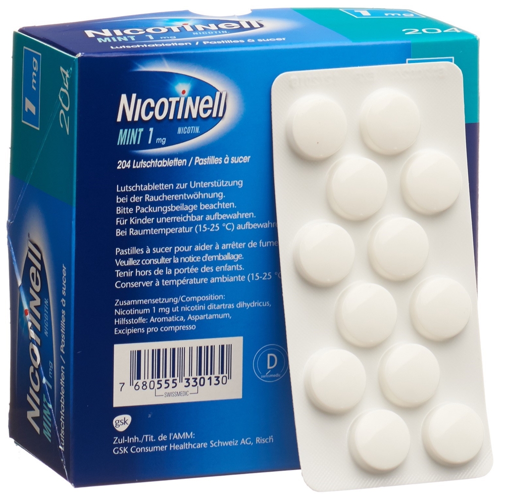 Nicotinell Mint 1 mg, Lutschtabletten