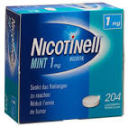 NICOTINELL cpr sucer 1 mg mint 204 pce