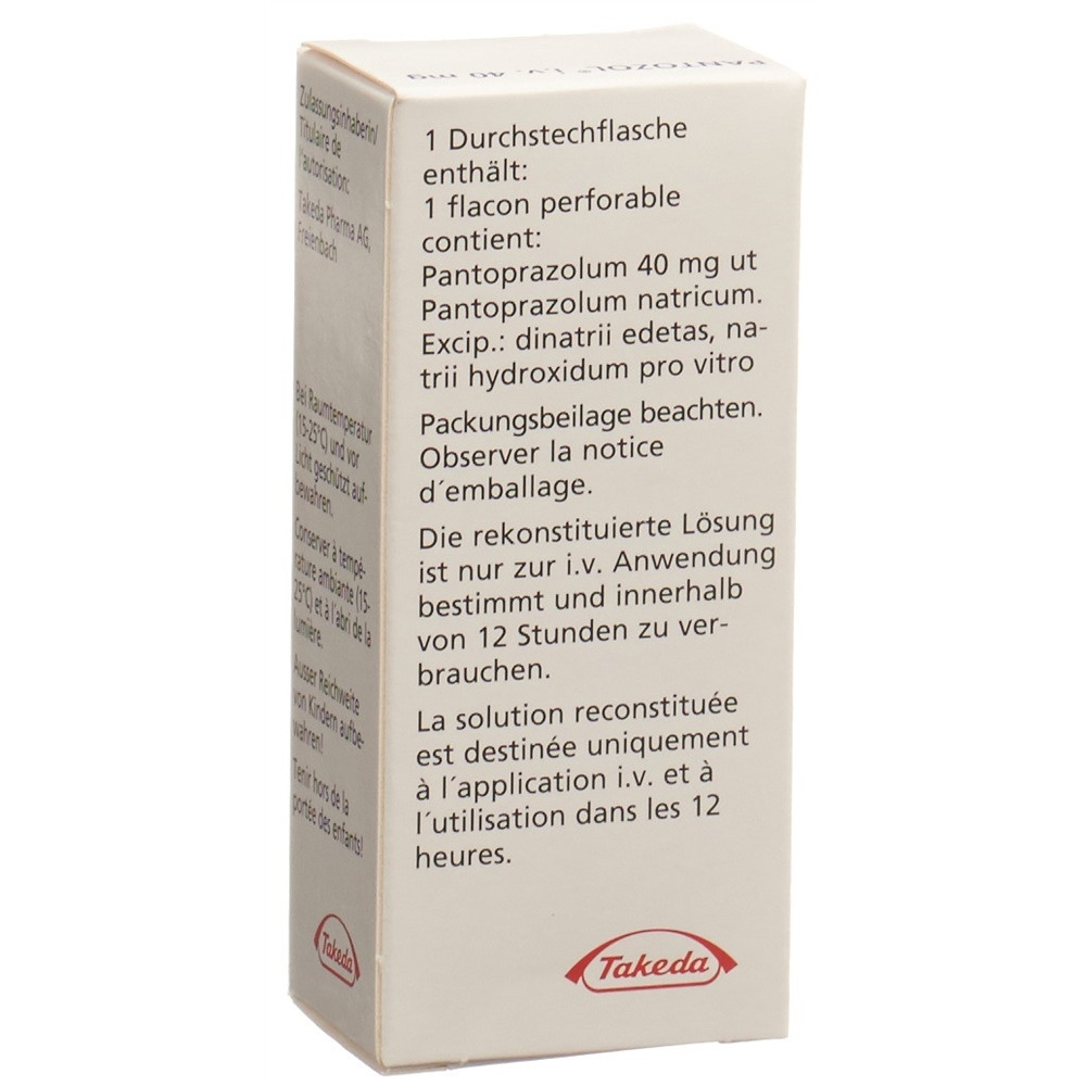 PANTOZOL subst sèche 40 mg i.v. flac