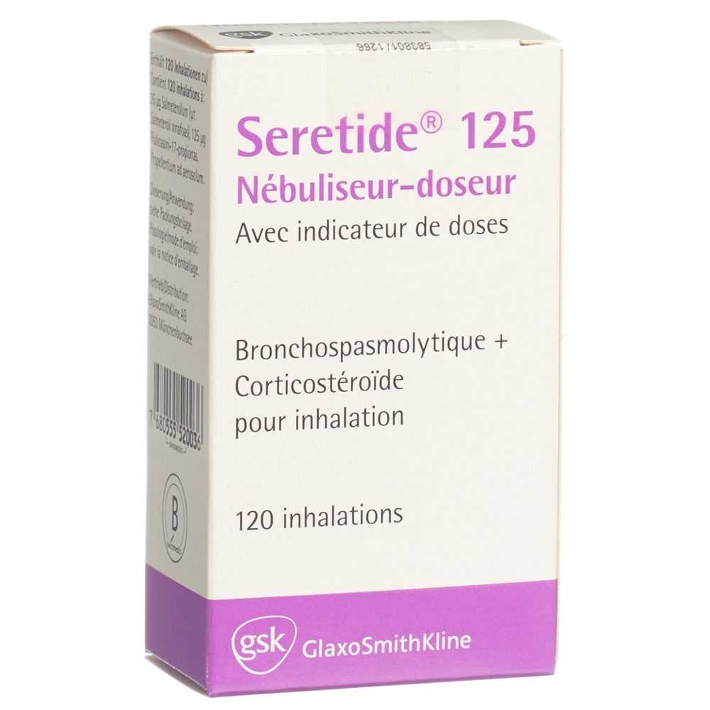 SERETIDE 125 aéros doseur 120 dos