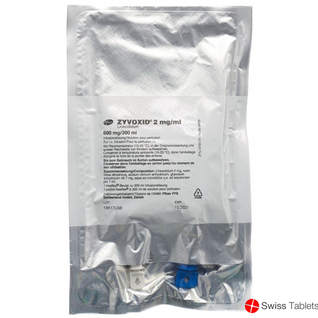 ZYVOXID sol perf 2 mg/ml 10 Freeflex 300 ml