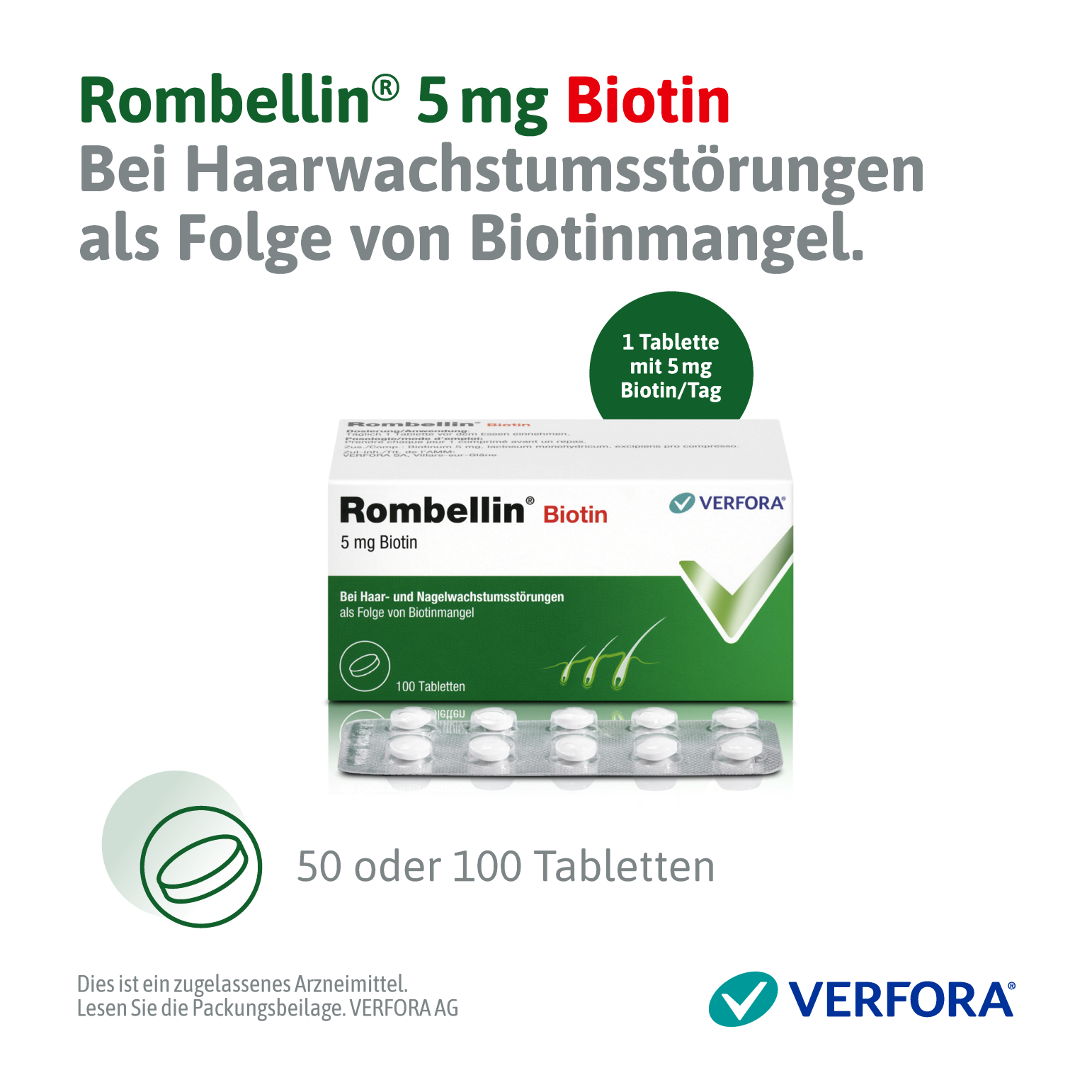 ROMBELLIN cpr 5 mg Biotine 100 pce