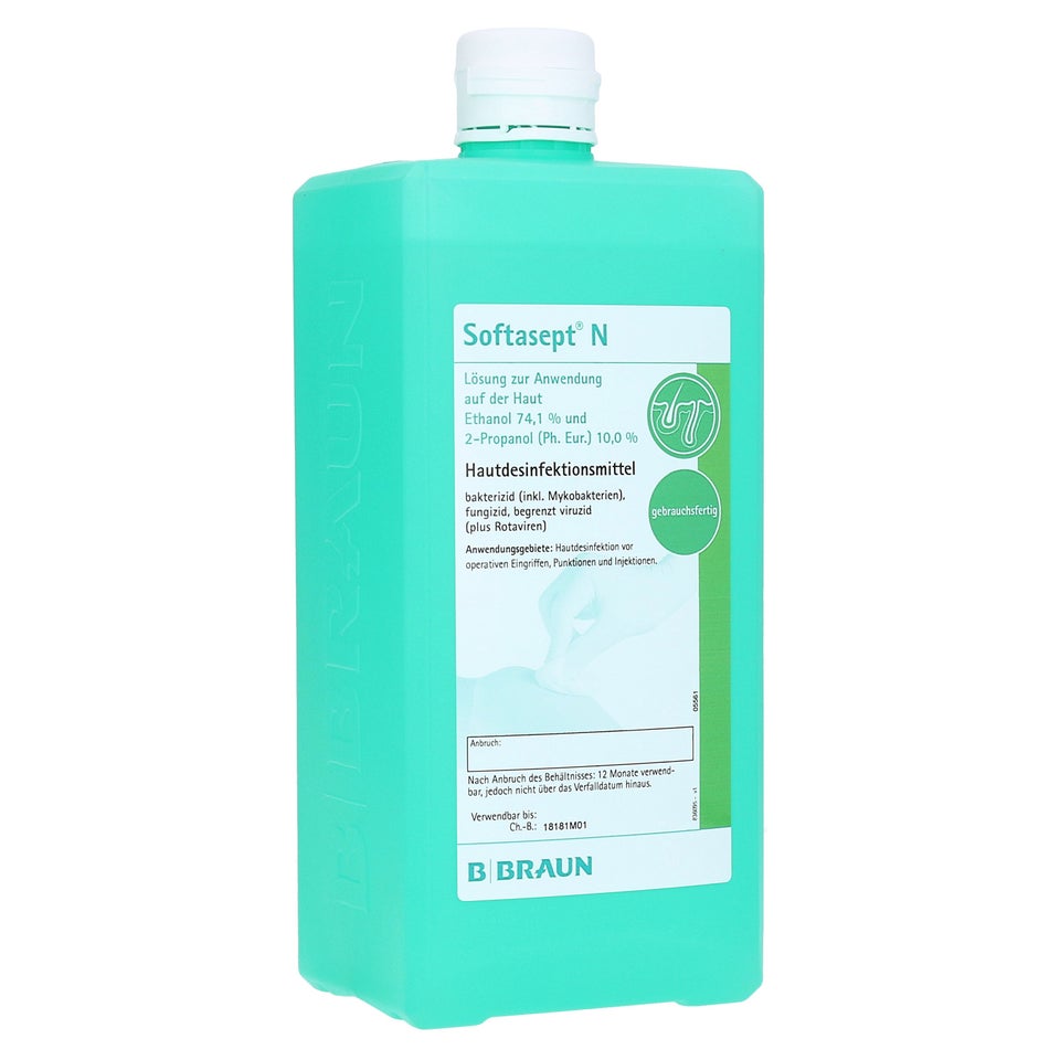 SOFTASEPT N coloré désinfect peau 10 fl 1000 ml