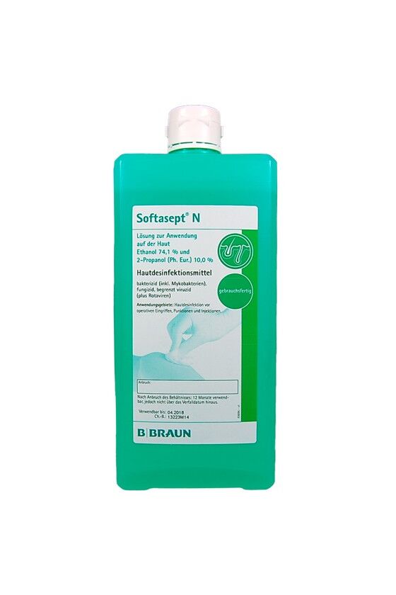 SOFTASEPT N coloré désinfect peau 10 fl 1000 ml